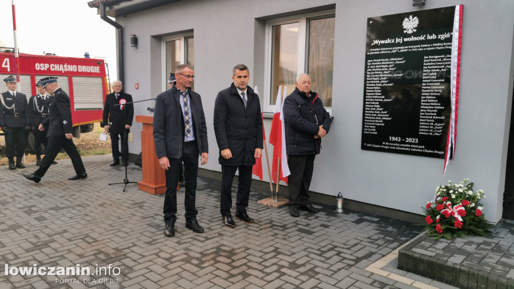 W Chąśnie Drugim odsłonięto pamiątkową tablicę