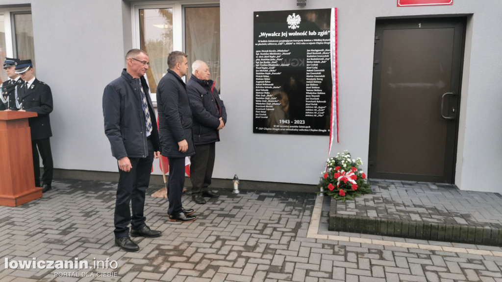 W Chąśnie Drugim odsłonięto pamiątkową tablicę