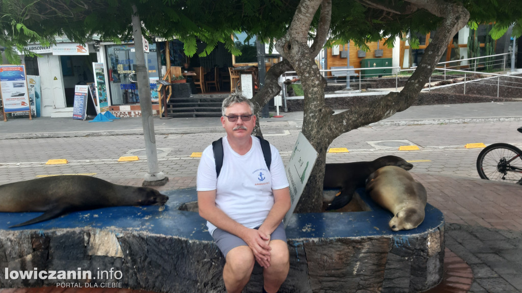 Łowiczanin na Galapagos