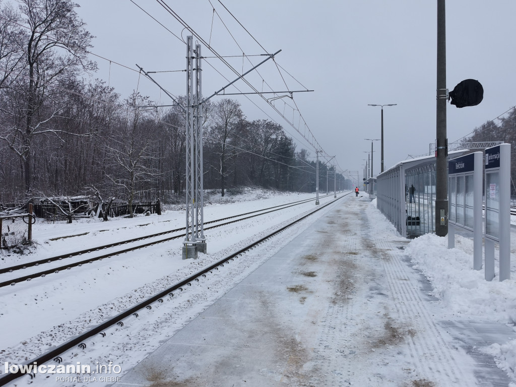Stacja kolejowa w Bełchowie po przebudowie