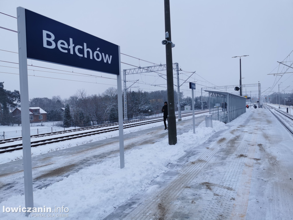 Stacja kolejowa w Bełchowie po przebudowie