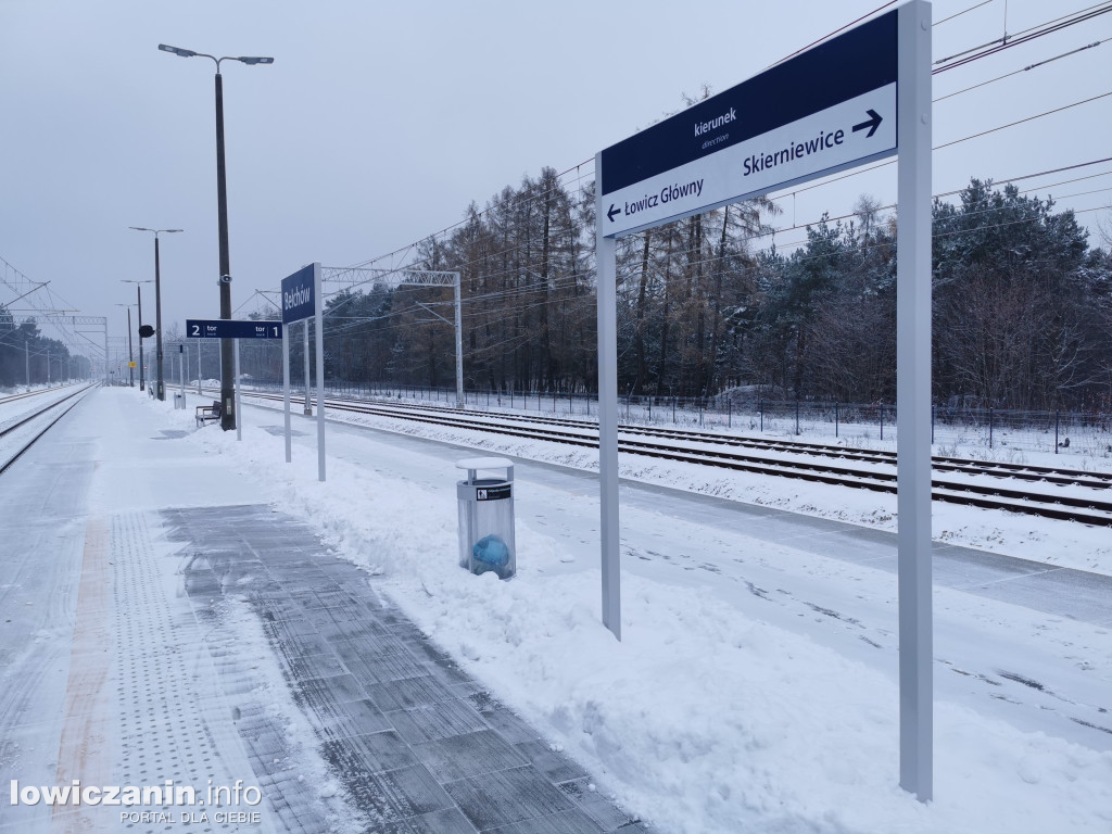 Stacja kolejowa w Bełchowie po przebudowie