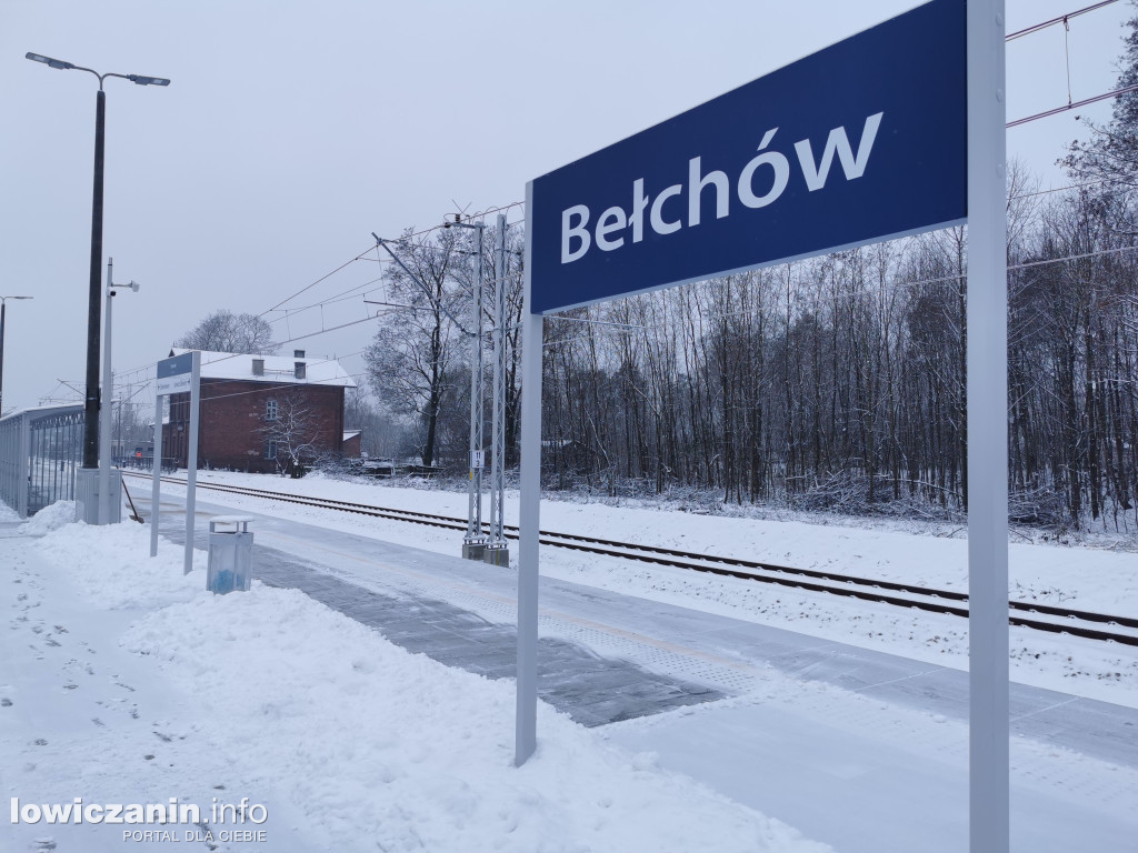Stacja kolejowa w Bełchowie po przebudowie