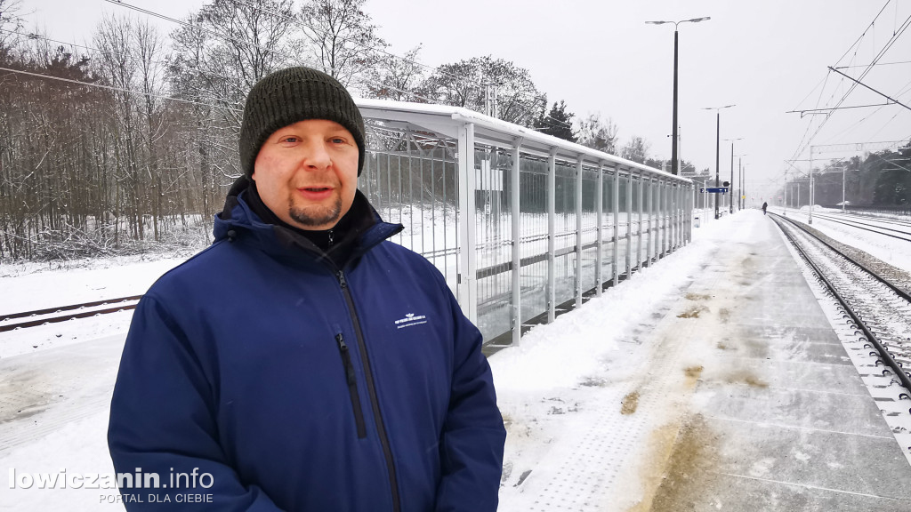 Stacja kolejowa w Bełchowie po przebudowie