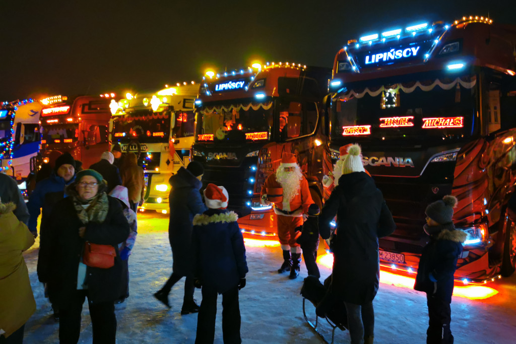 Truckerski Konwój Mikołajowy w Łowiczu