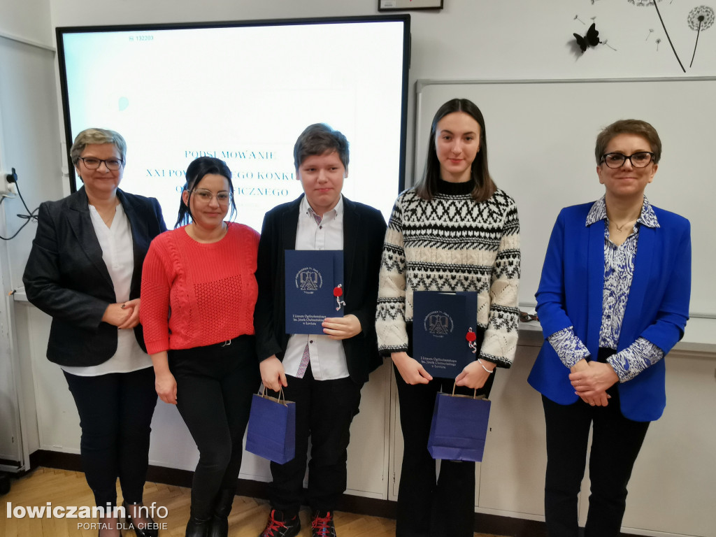 Konkurs ortograficzny w I LO w Łowiczu