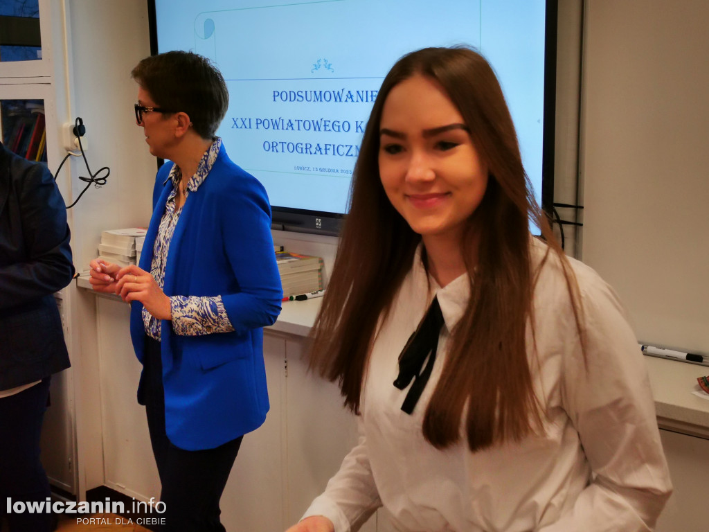 Konkurs ortograficzny w I LO w Łowiczu
