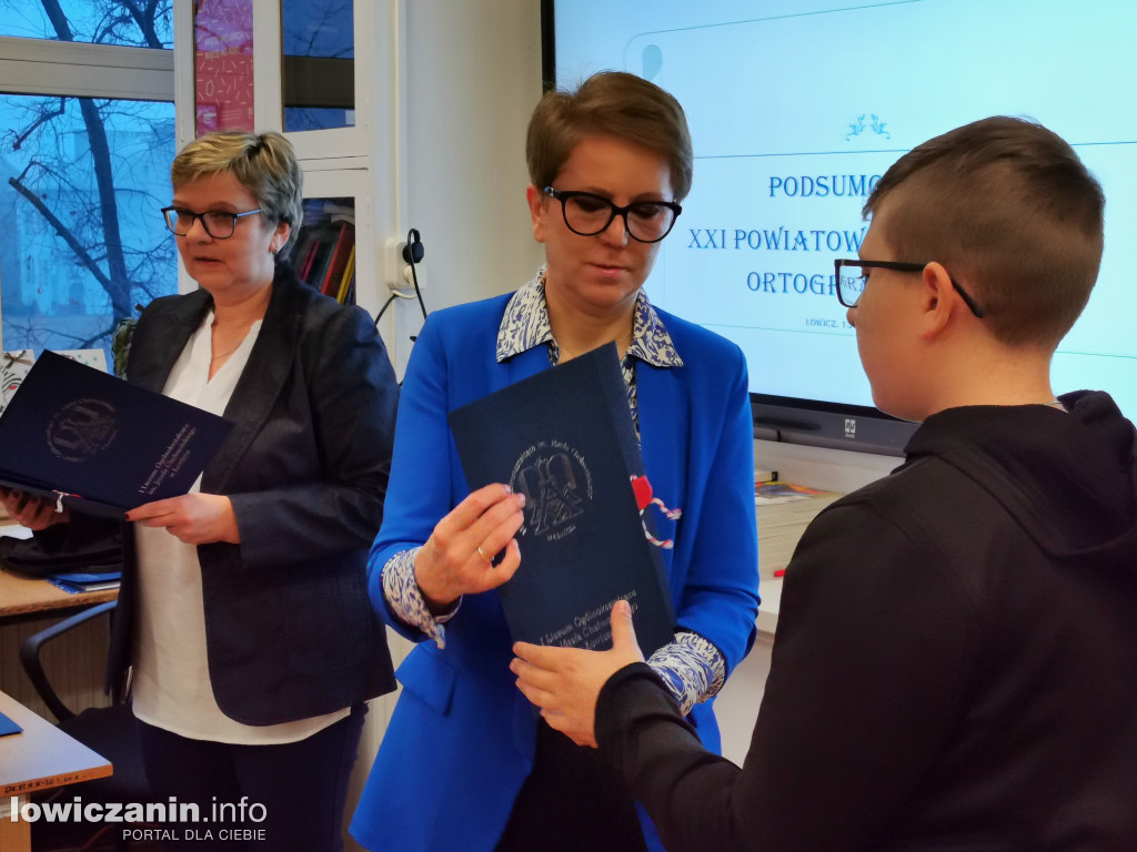 Konkurs ortograficzny w I LO w Łowiczu