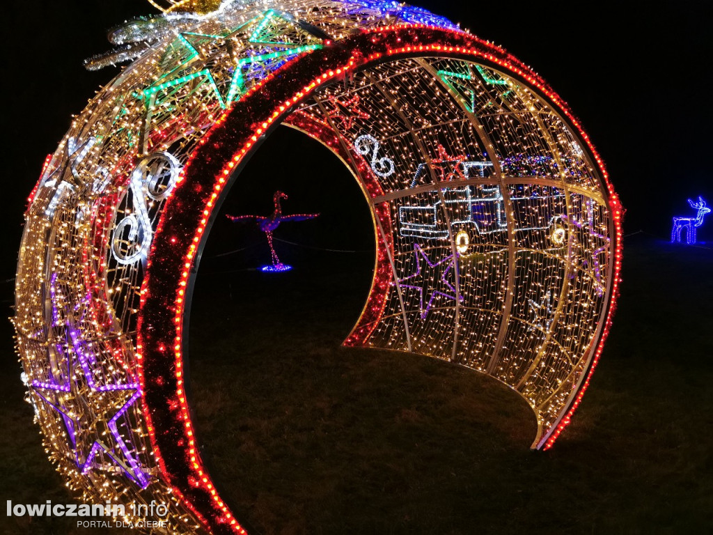 Iluminacje w ogrodzie Państwa Tadeusiaków w Łowiczu
