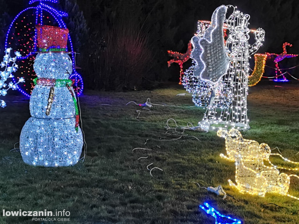 Iluminacje w ogrodzie Państwa Tadeusiaków w Łowiczu