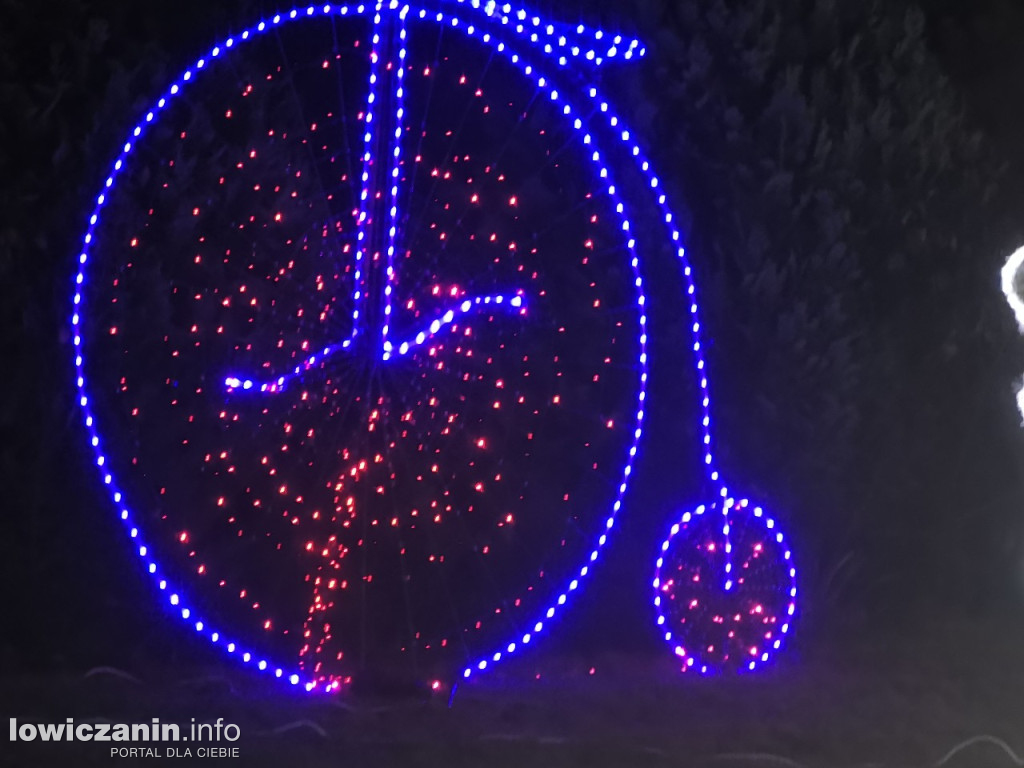 Iluminacje w ogrodzie Państwa Tadeusiaków w Łowiczu