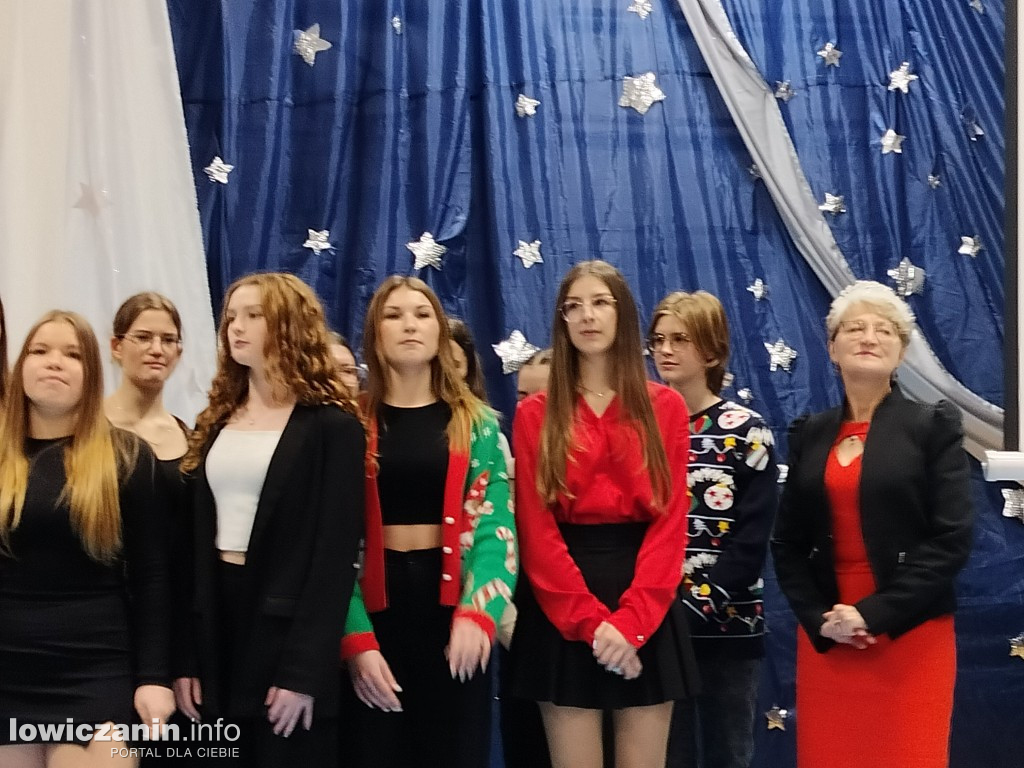 Wspólne kolędowanie w I LO w Łowiczu