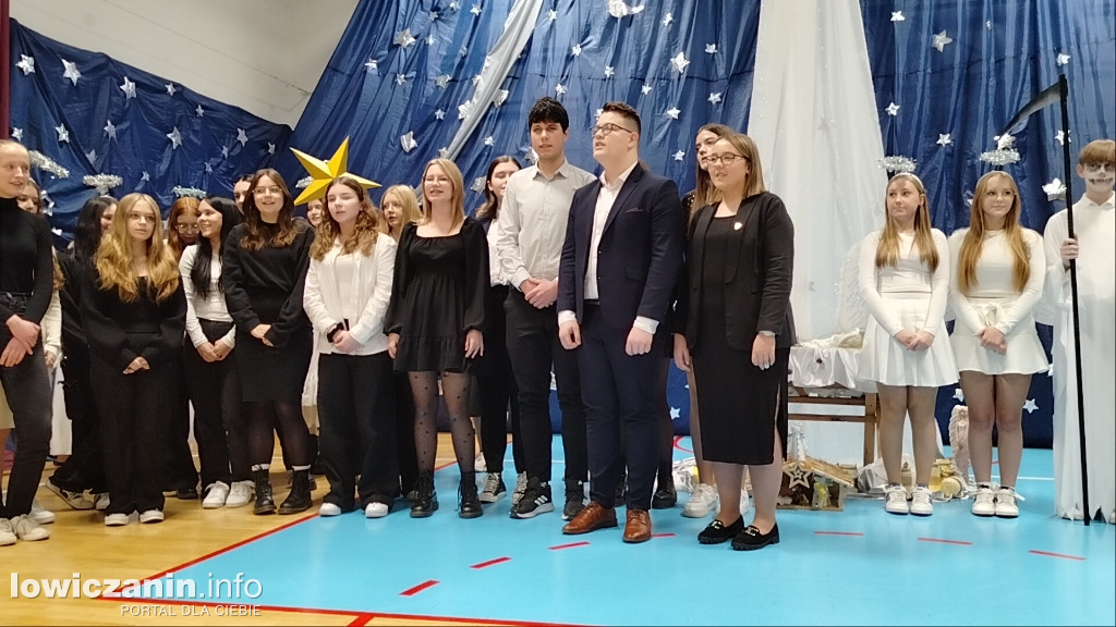 Wspólne kolędowanie w I LO w Łowiczu