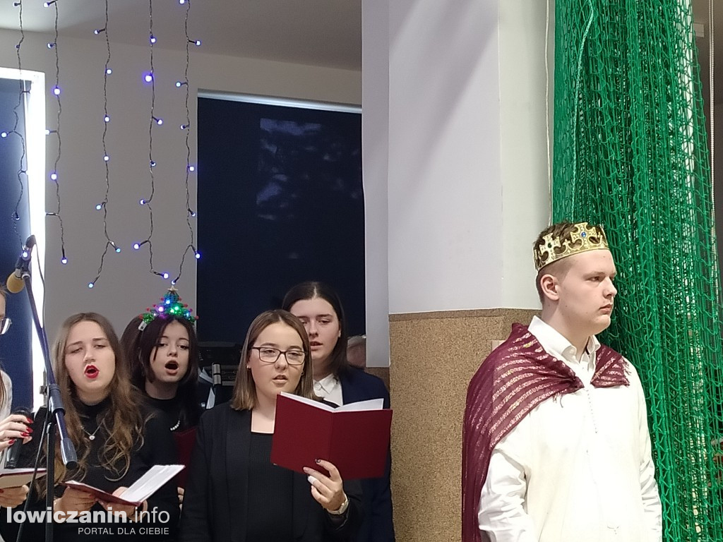 Wspólne kolędowanie w I LO w Łowiczu