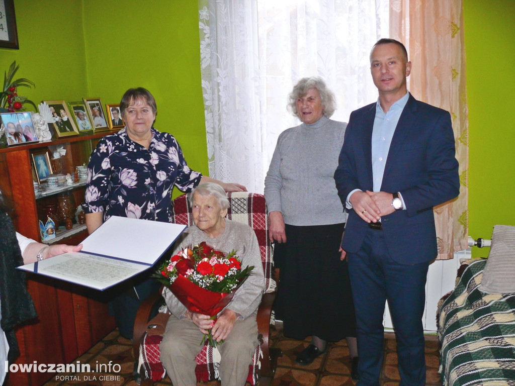 100 lat Eugenii Łysio z Łaźnik w gminie Zduny