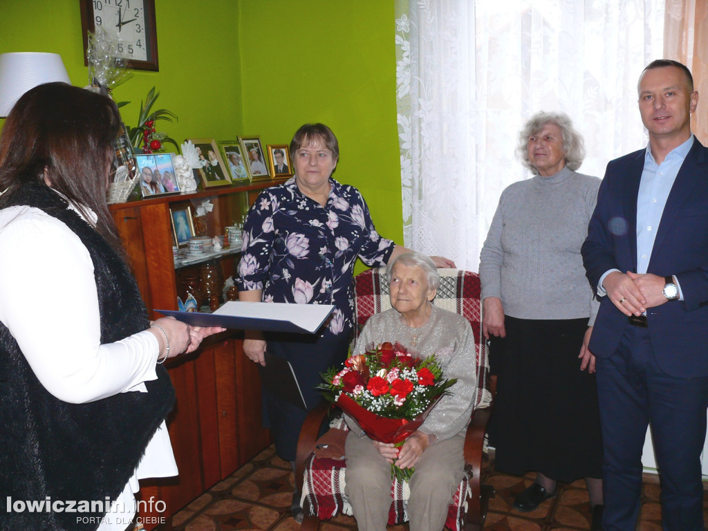 100 lat Eugenii Łysio z Łaźnik w gminie Zduny
