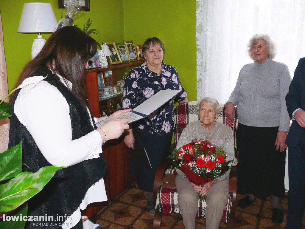100 lat Eugenii Łysio z Łaźnik w gminie Zduny