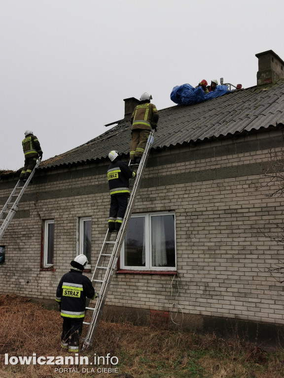 Pożar budynku gospodarczego w Chąśnie