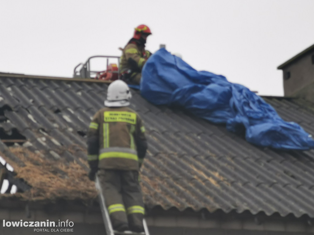 Pożar budynku gospodarczego w Chąśnie