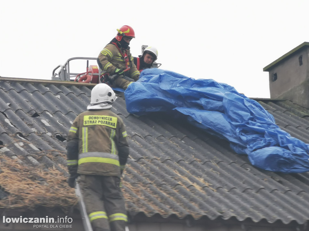 Pożar budynku gospodarczego w Chąśnie