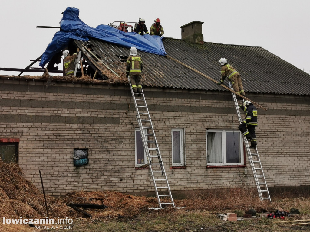 Pożar budynku gospodarczego w Chąśnie