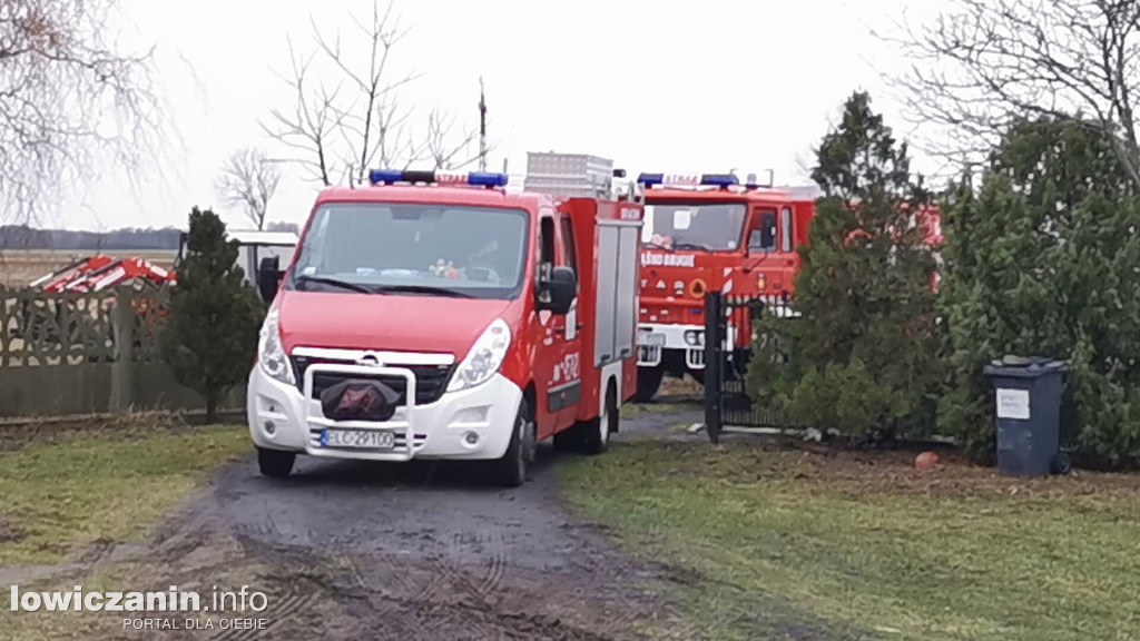 Pożar budynku gospodarczego w Chąśnie