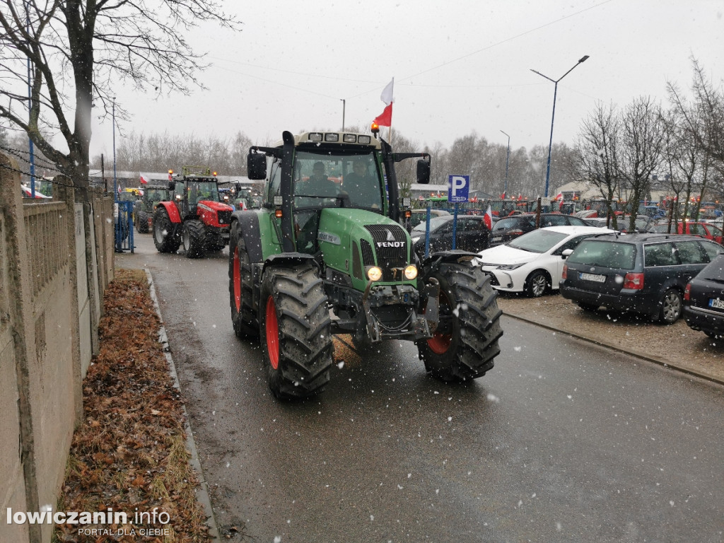 Protest rolników w Łowiczu.
