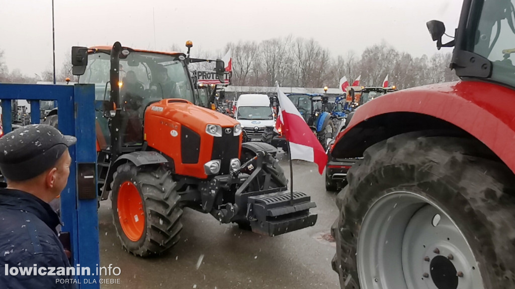Protest rolników w Łowiczu.