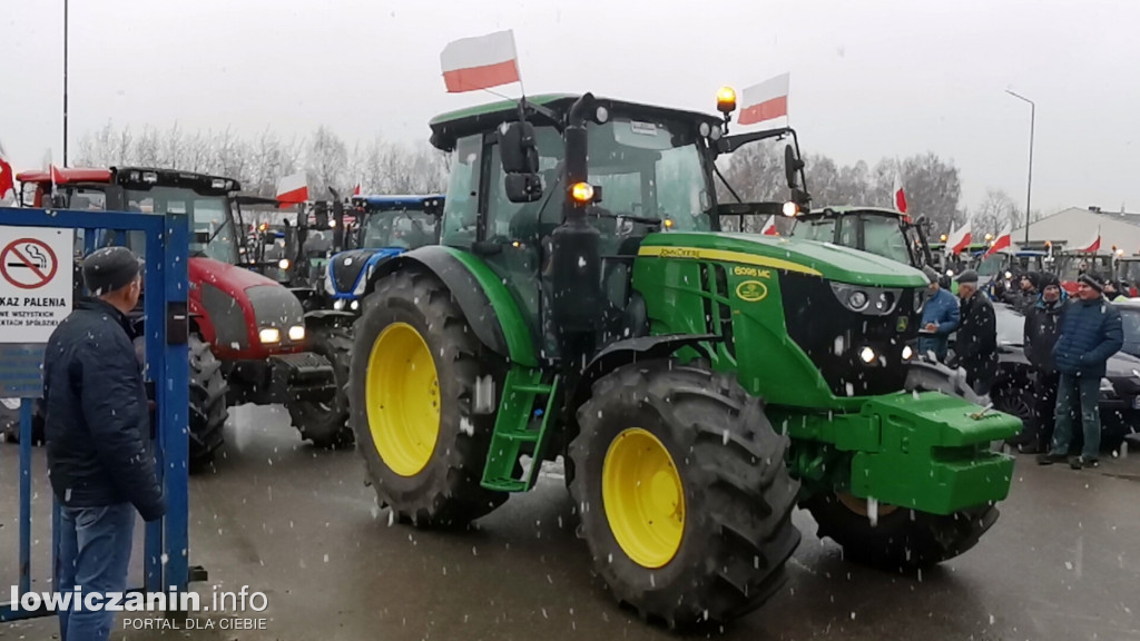 Protest rolników w Łowiczu.