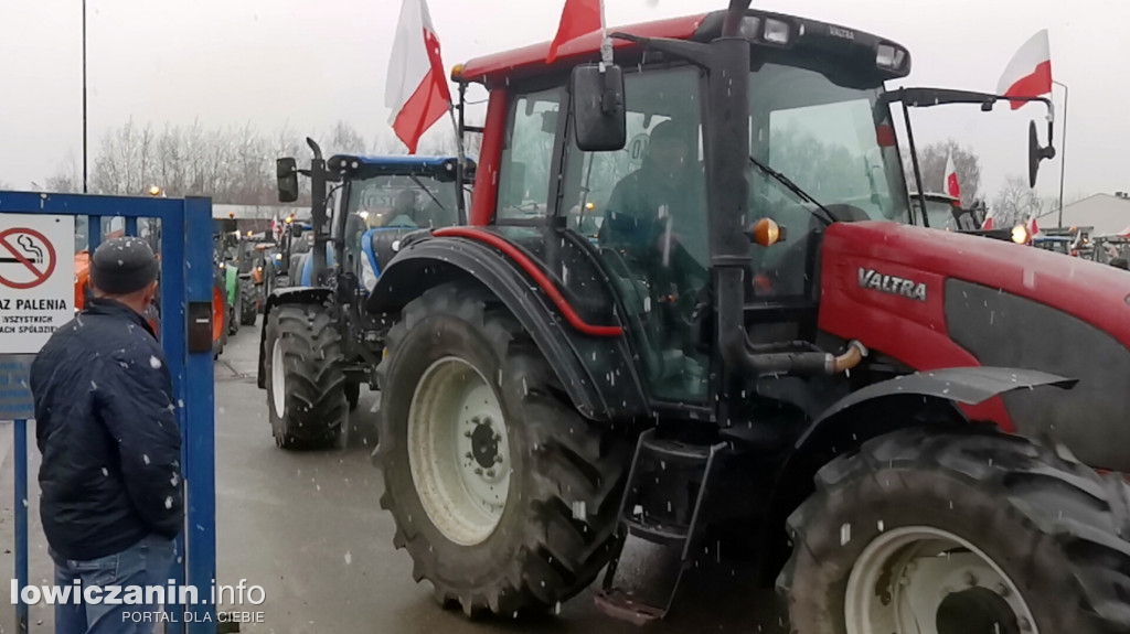 Protest rolników w Łowiczu.