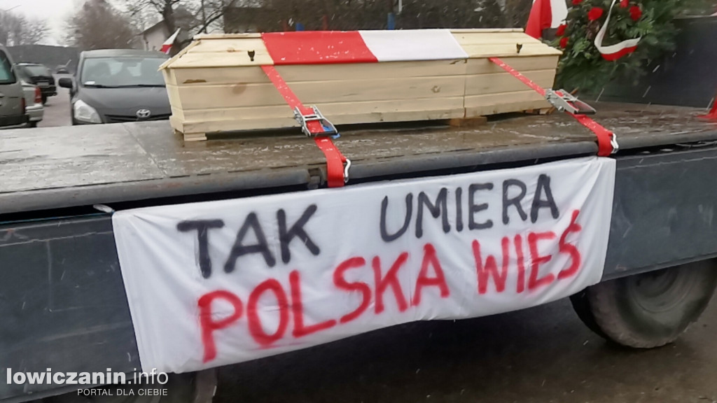 Protest rolników w Łowiczu.