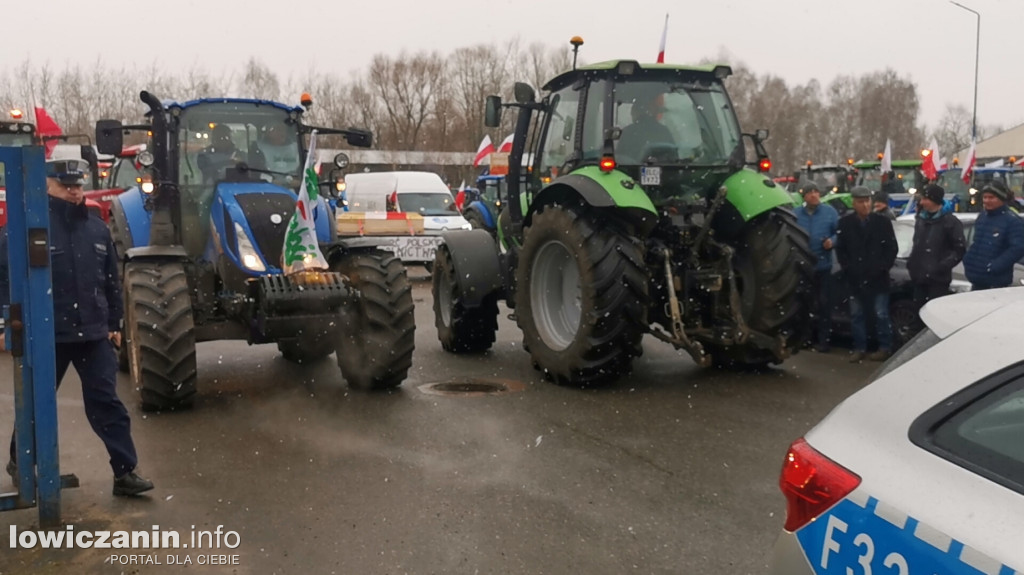 Protest rolników w Łowiczu.