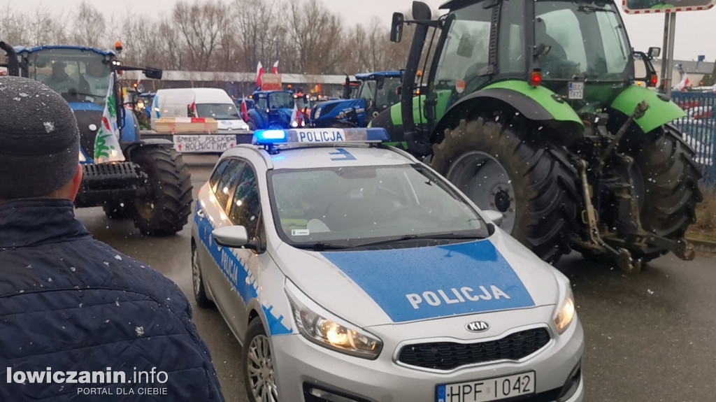 Protest rolników w Łowiczu.
