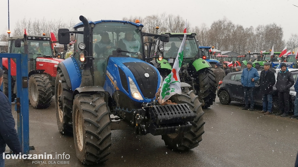 Protest rolników w Łowiczu.
