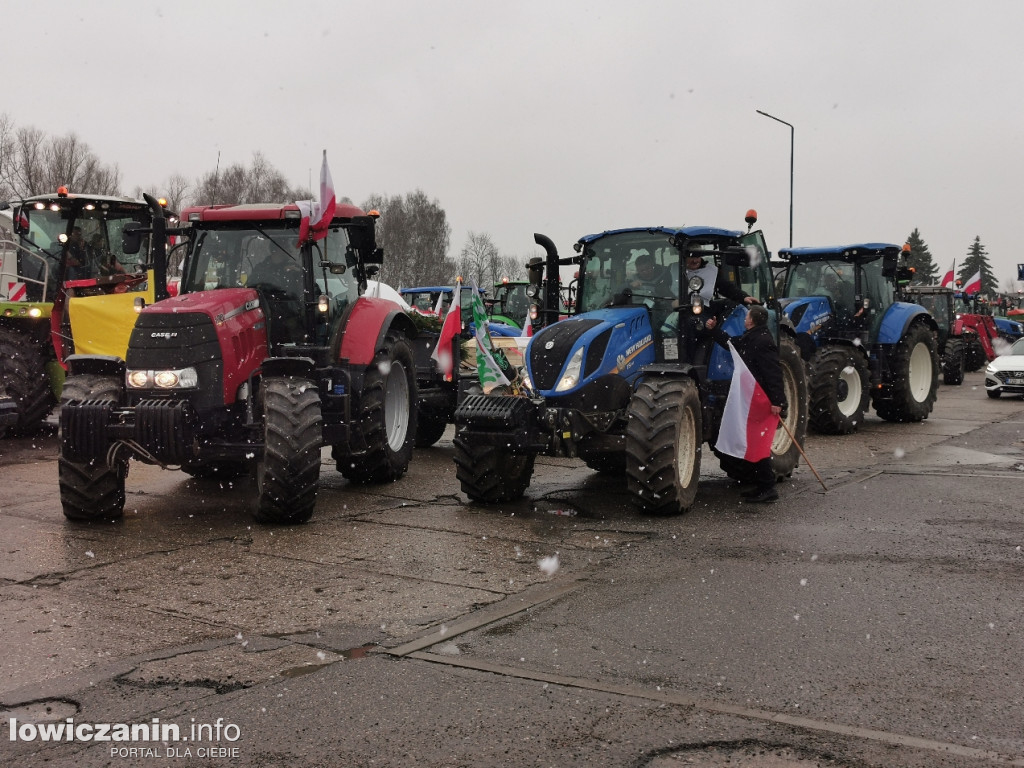 Protest rolników w Łowiczu.