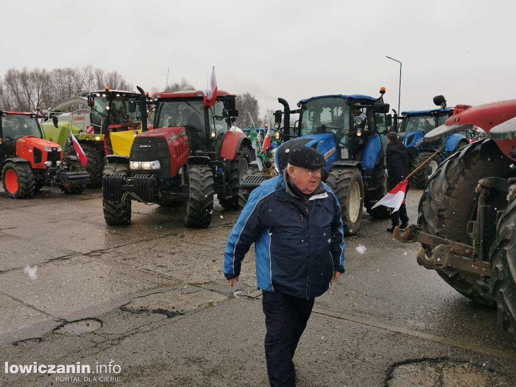 Protest rolników w Łowiczu.