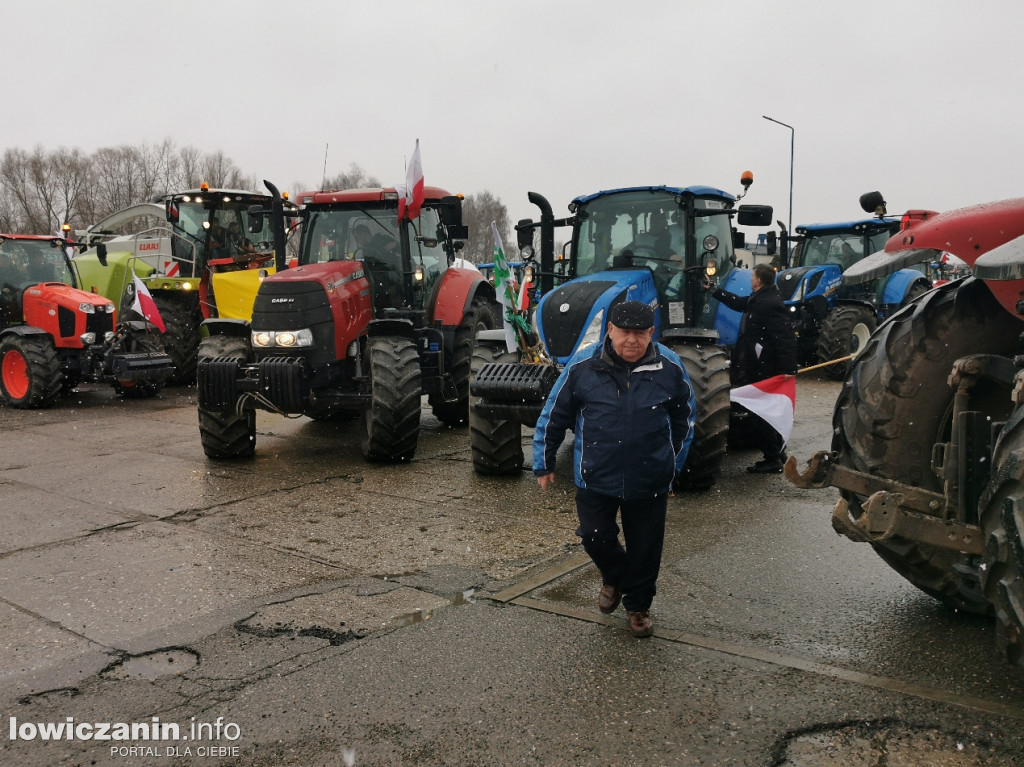 Protest rolników w Łowiczu.