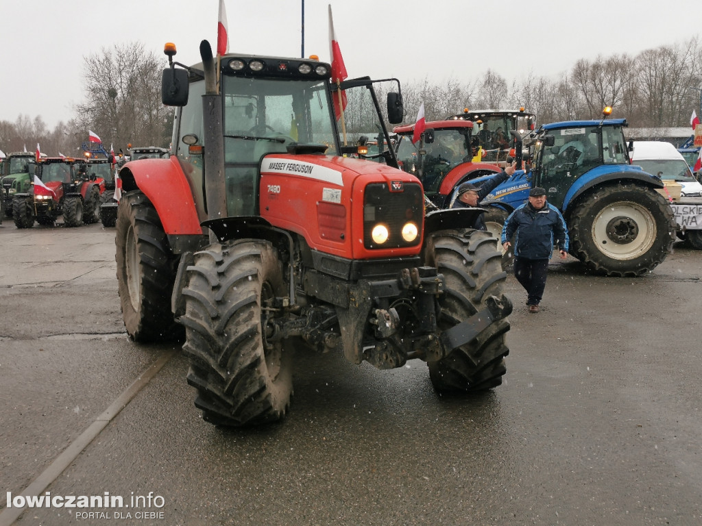 Protest rolników w Łowiczu.
