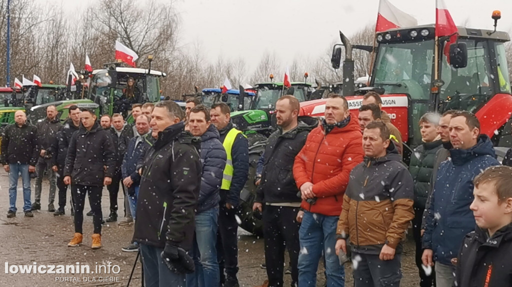 Protest rolników w Łowiczu.