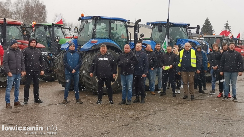 Protest rolników w Łowiczu.