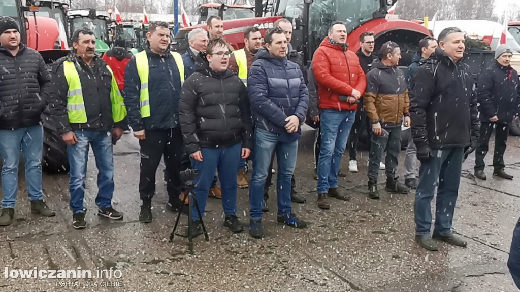 Protest rolników w Łowiczu.