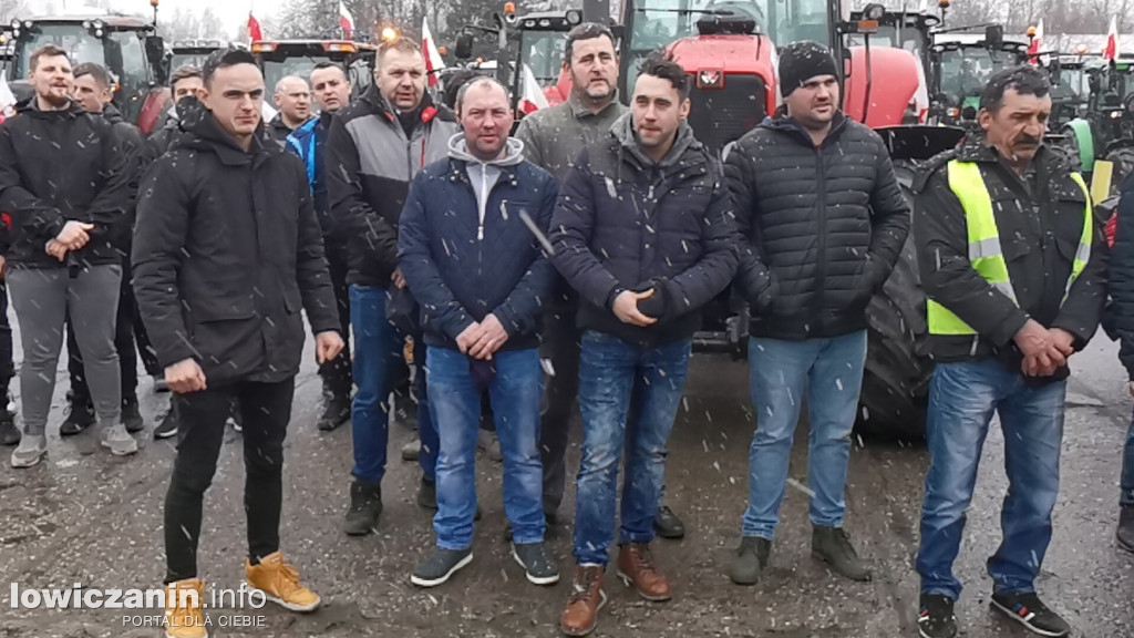 Protest rolników w Łowiczu.