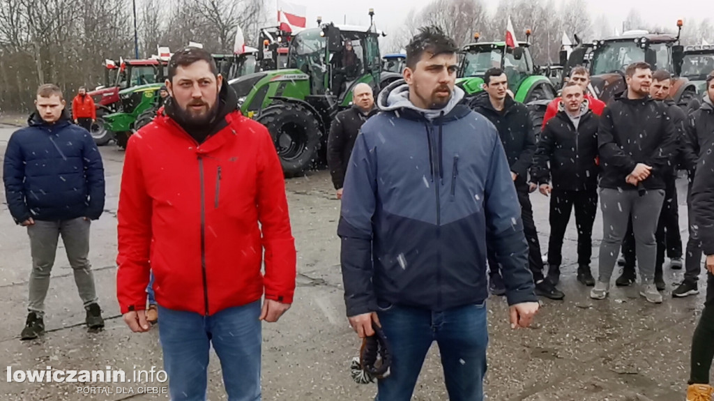 Protest rolników w Łowiczu.