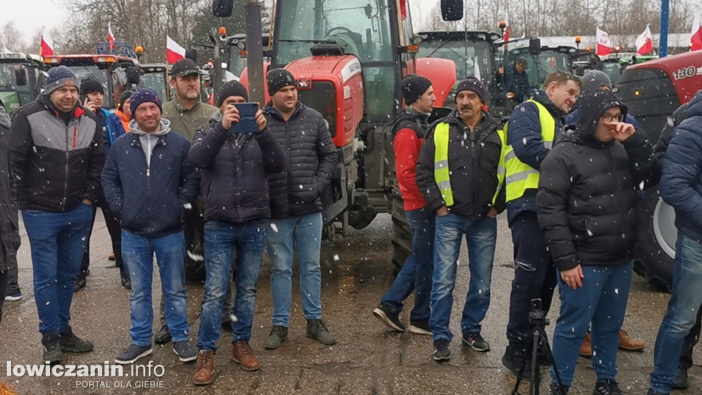 Protest rolników w Łowiczu.