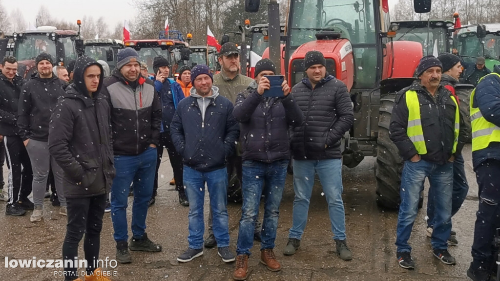 Protest rolników w Łowiczu.