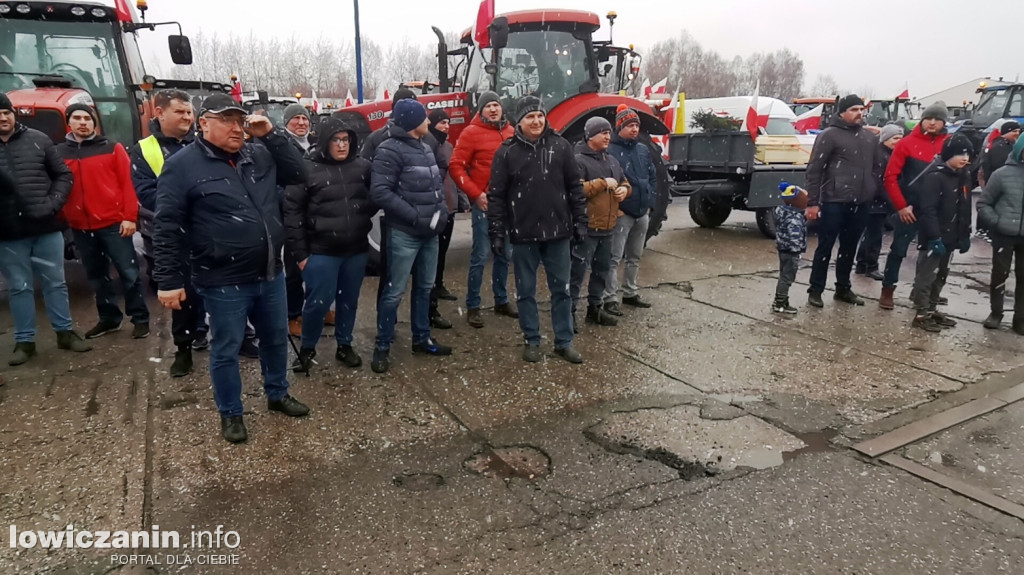 Protest rolników w Łowiczu.
