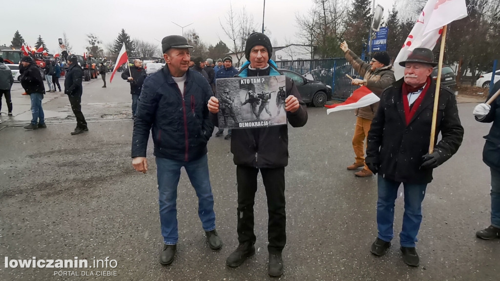 Protest rolników w Łowiczu.