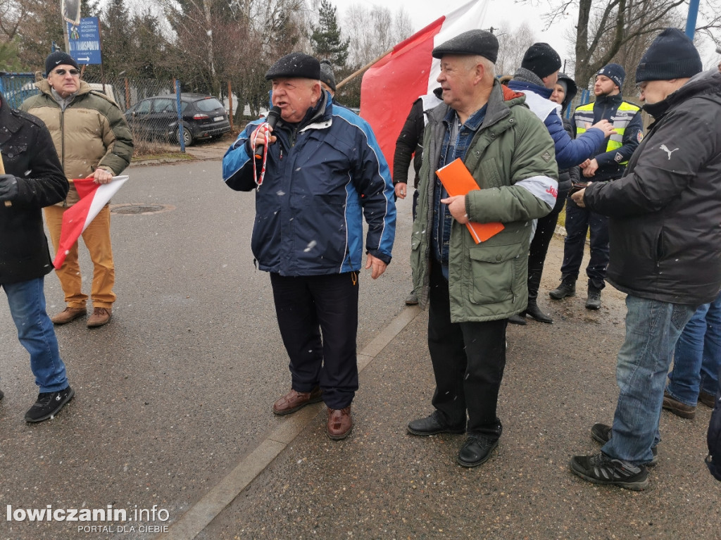 Protest rolników w Łowiczu.