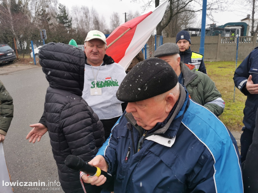 Protest rolników w Łowiczu.