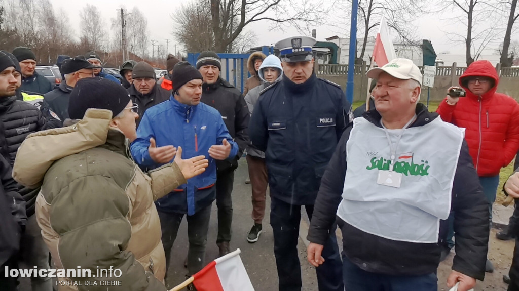 Protest rolników w Łowiczu.